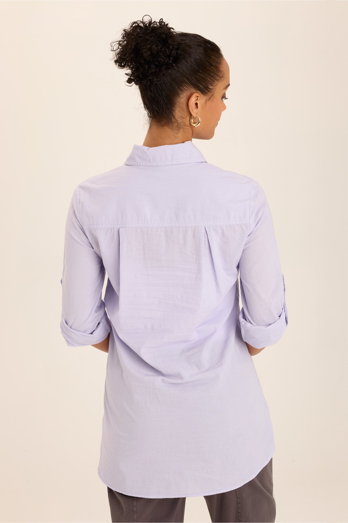 Soft Voile Button Down Blouse for Women - Breathable & Lightweight Work Shirt - Perfect for Office, Business Casual & Spring Outfits