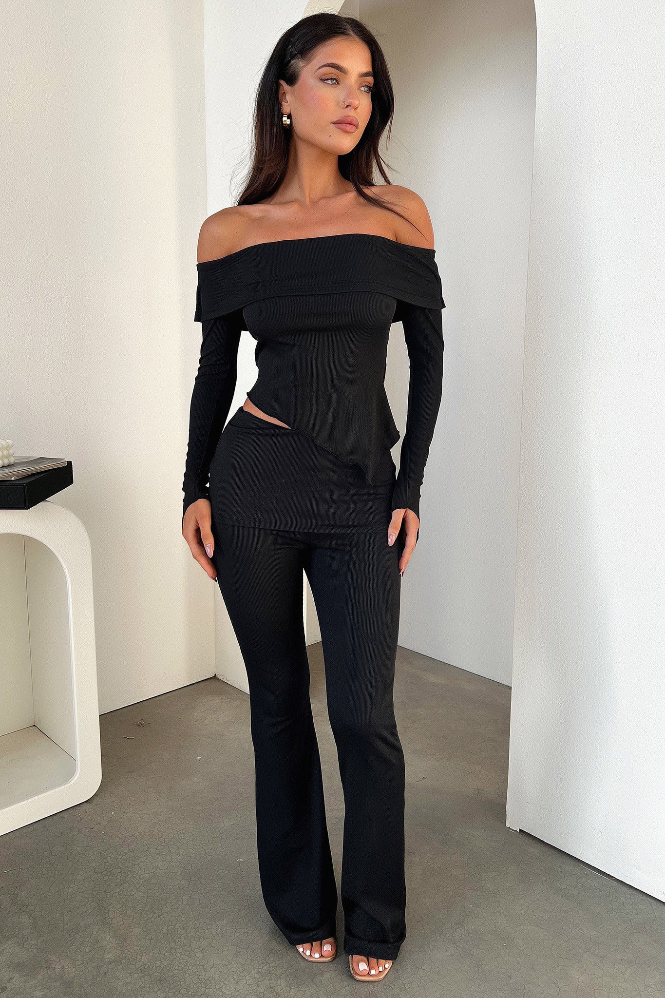 Aniston Women's Black Top - Stylish & Comfortable Blouse for Casual Wear, Office, and Evening Outfits