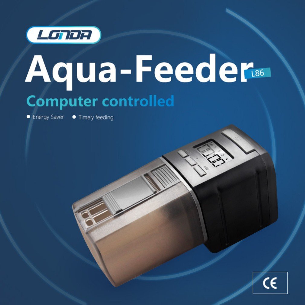 Automatic Fish Feeder for Aquarium - 0.175L Capacity Digital Timer Fish Food Dispenser for Pellets, Flakes & Granules | Perfect for Vacation, Office & Home Fish Tanks