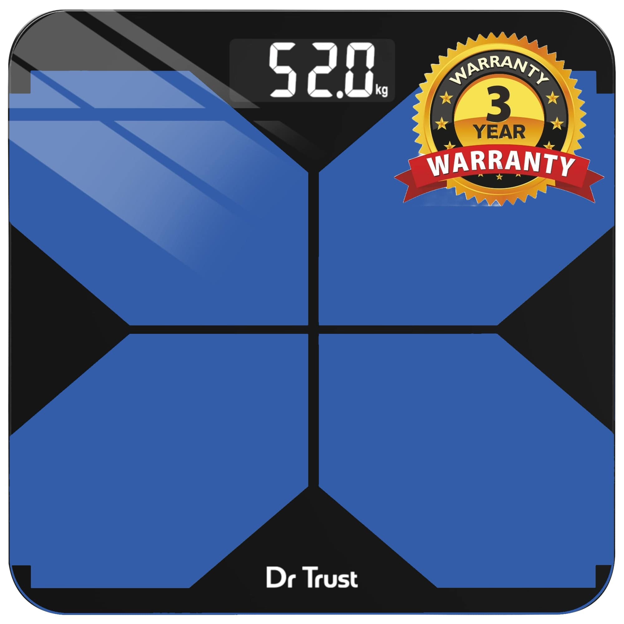 Dr Trust USA Digital Body Weight Scale 524 - Accurate Electronic Weighing Machine for Home Use, BMI Tracking & Weight Loss Progress - 3 Year Warranty - Perfect for Fitness Enthusiasts & Health Monitoring