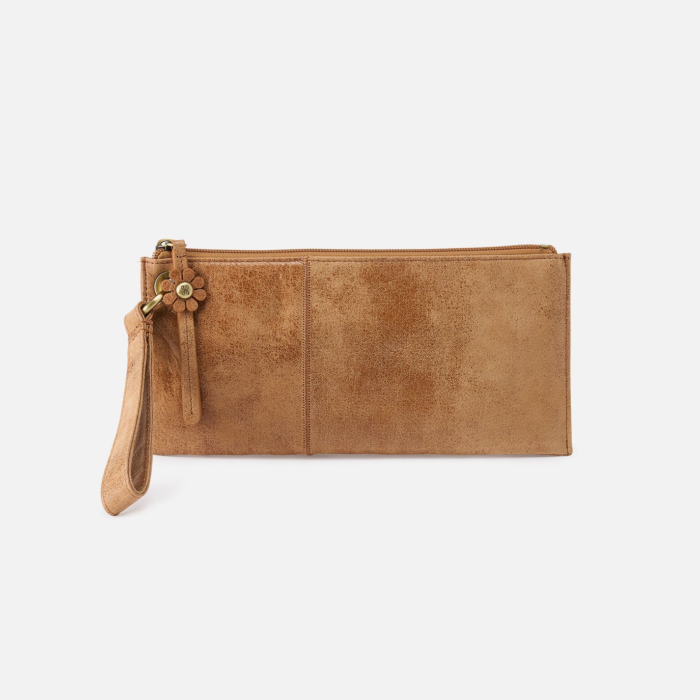 Premium Vida Wristlet in Genuine Buffed Leather - Whiskey Brown Color | Elegant Women's Wallet for Everyday Use, Parties & Travel Accessories