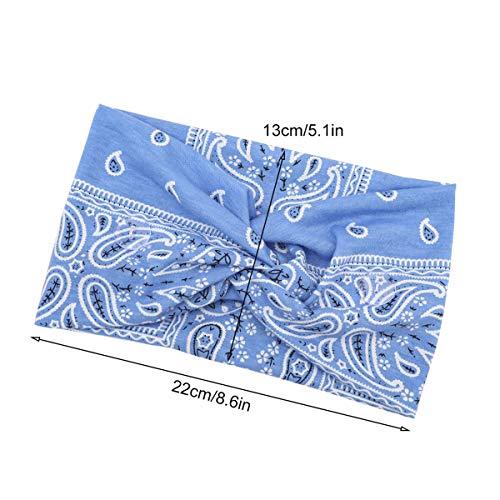 Non-Slip Yoga Headbands for Women - 5 Pack Stretchy Hair Accessories for Workouts, Running & Fitness - Cute & Comfortable Head Wraps for Active Lifestyles