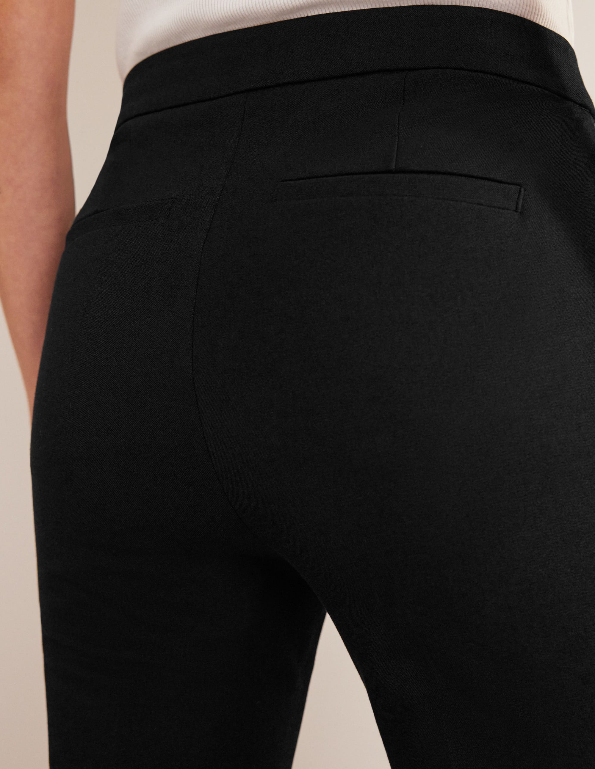 Women's High Waist Bi-Stretch Flared Pants - Black | Comfortable & Stylish for Work, Casual & Night Out