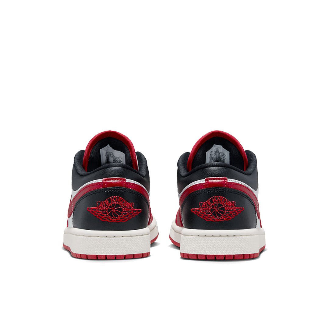 Women's Air Jordan 1 Low Reverse Black Toe Sneakers - Retro Basketball Shoes for Women - Perfect for Casual Wear, Street Style & Gym Workouts