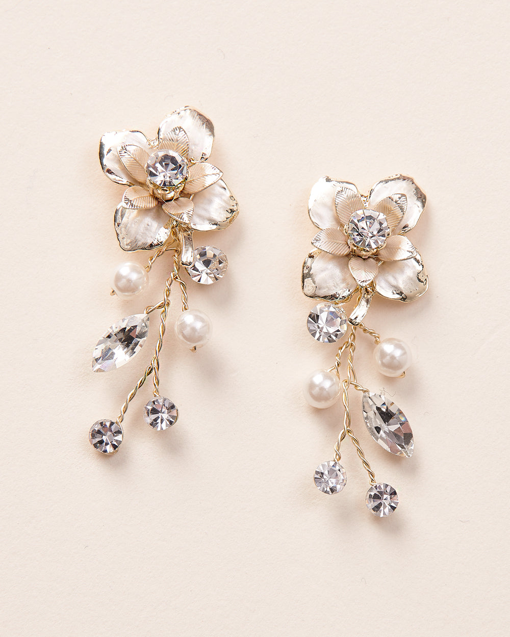 Elegant Petite Pearl & Floral Earrings for Women - Perfect for Weddings, Parties & Special Occasions