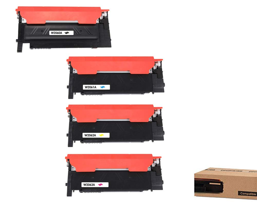 High-Quality GreenEngineered W2060 Compatible Toner Cartridge Set (Black, Cyan, Magenta, Yellow) for HP 116A Printers - Reliable Replacement for Home & Office Printing