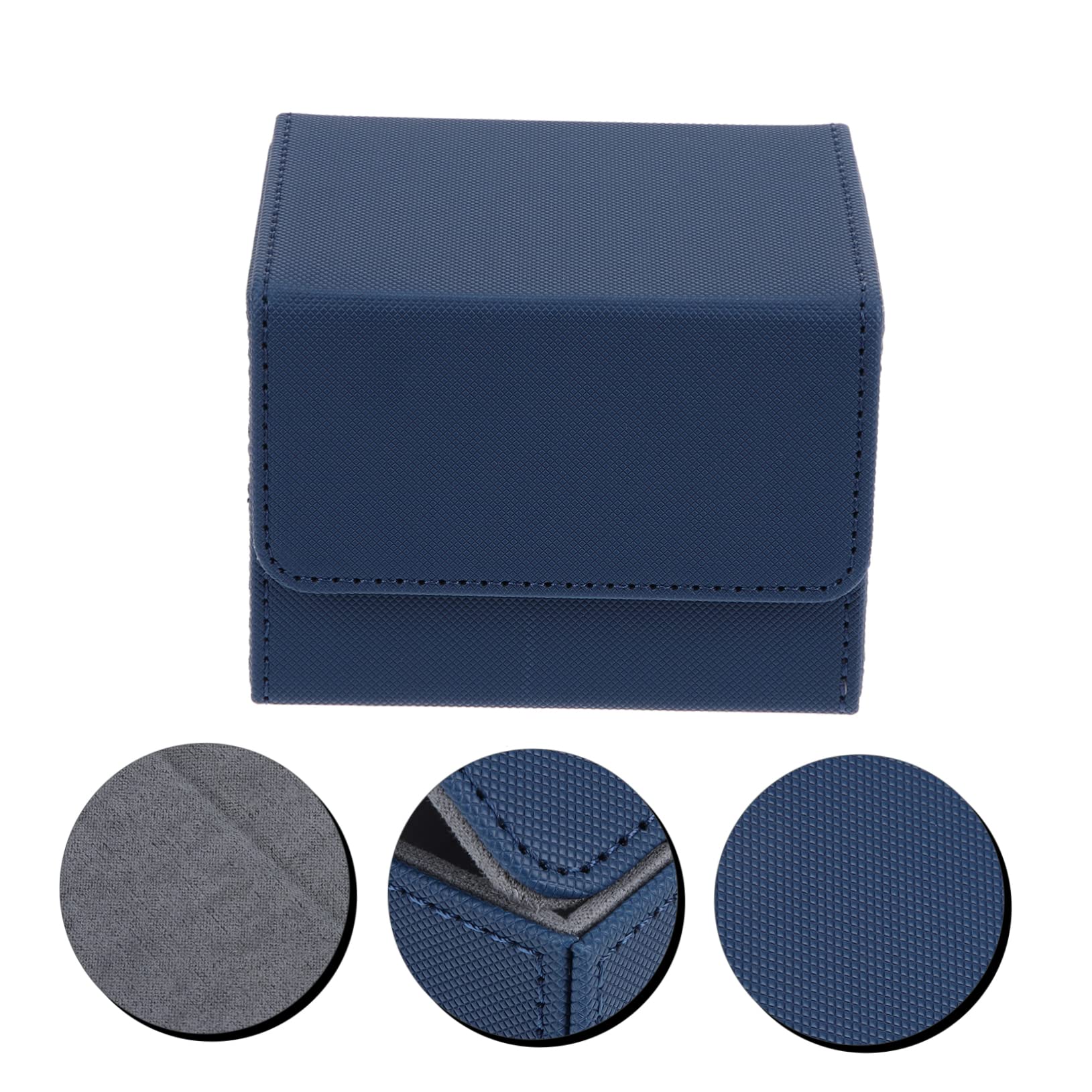 Wakauto 3-Piece Trading Card Storage Box Set - Premium PU Leather Sports Card Holder Case for Collectible Cards, Baseball Cards, and Trading Cards - Perfect for Collectors, Gamers, and Card Enthusiasts