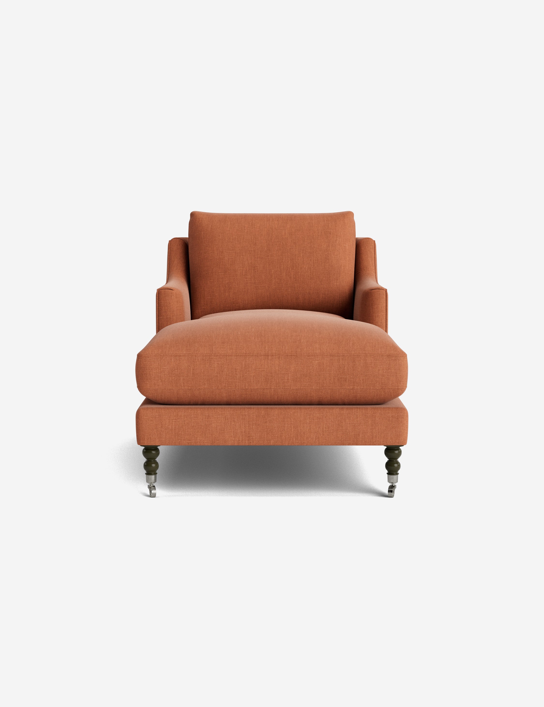 Fabienne Chaise Lounge Chair - Modern Accent Chair for Living Room, Bedroom & Office - Stylish Upholstered Armchair with Wooden Legs - Perfect for Relaxing, Reading & Decorating