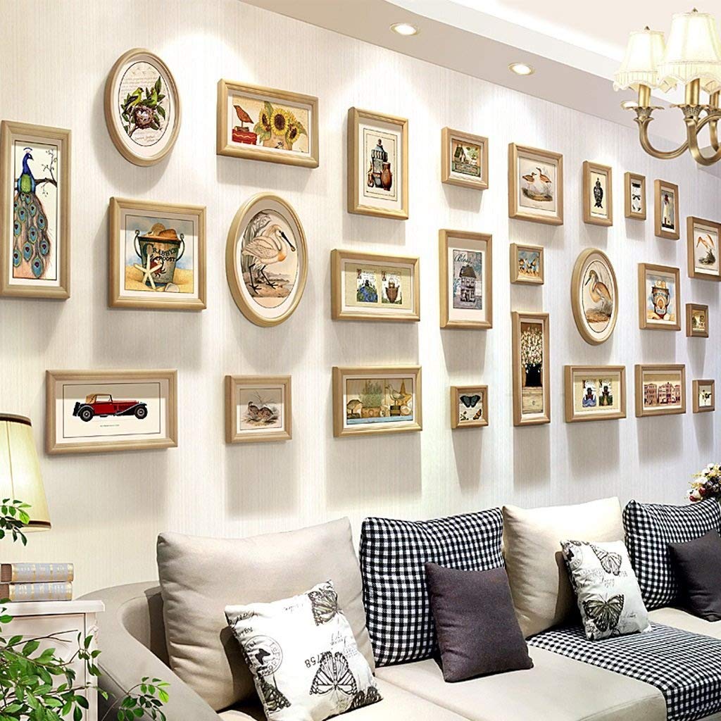 SPNEC LQGSYT Photo Wall Gallery Kit - 12 Pack Collage Picture Frames Set for Wall Decor, Home & Office Display | Perfect for Living Room, Bedroom, Dormitory & Wedding Photo Arrangement