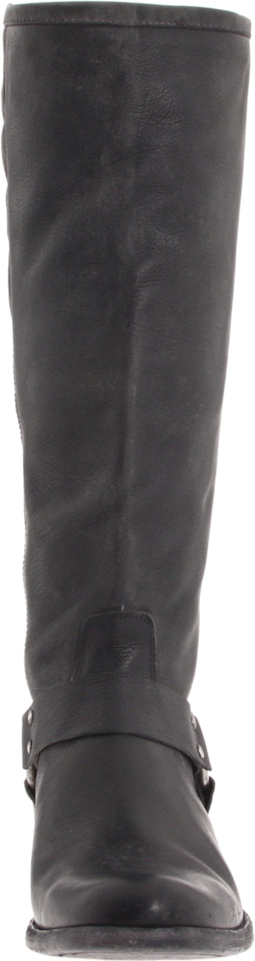 FRYE Women's Phillip Harness Tall Wide-Calf Boots - Western Riding Boots for Women, Comfortable Leather Cowgirl Boots for Everyday Wear, Country Style Fashion Boots for Fall and Winter Outfits