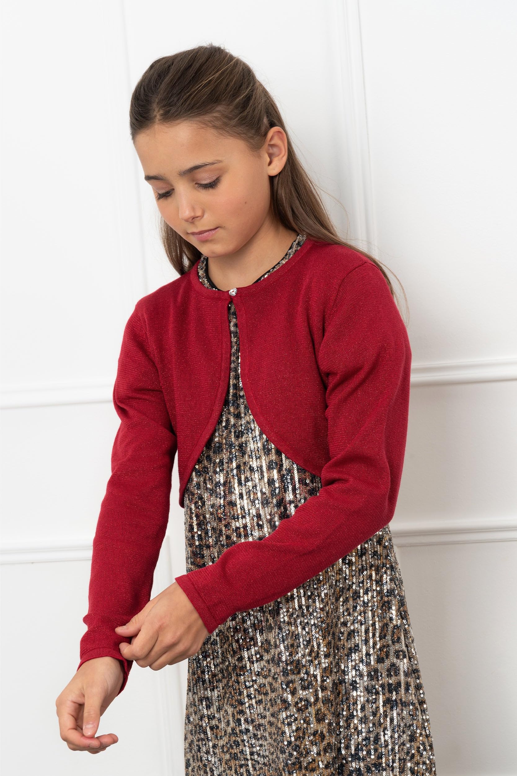 Black Butterfly Sparkle Long Sleeve Cardigan for Girls - Kids Fashion Outerwear for School, Parties & Special Occasions