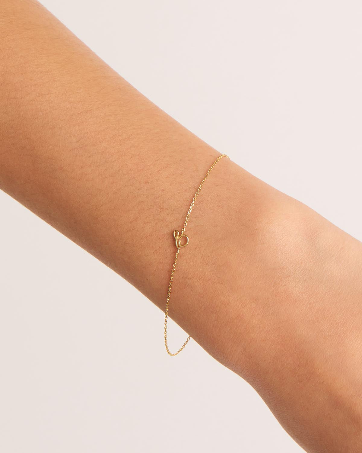14K Solid Gold Love Letter Bracelet - Dainty & Elegant Jewelry for Women, Perfect Gift for Anniversary, Valentine's Day & Special Occasions