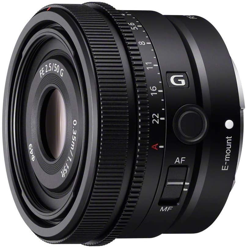 Sony SEL50F25G Full Frame Prime Lens - 50mm F2.5 G Compact & Lightweight for Portrait & Street Photography | Compatible with Sony E-Mount Cameras | Perfect for Travel, Vlogging & Low-Light Shooting