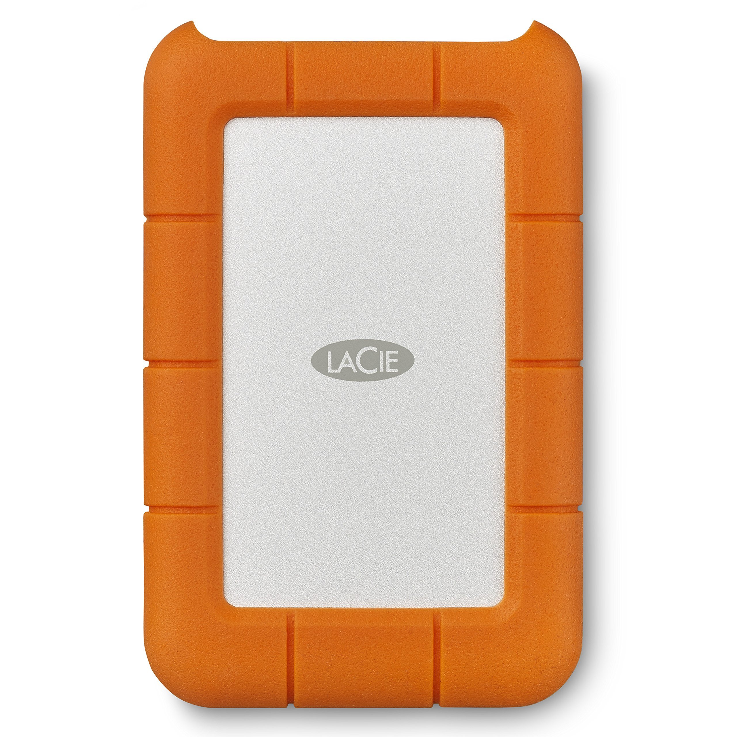 LaCie Rugged 2TB External Hard Drive - USB-C & USB 3.0 Portable HDD for Mac & PC - Shock, Rain & Pressure Resistant (Renewed) - Perfect for Travel, Photography & Data Backup