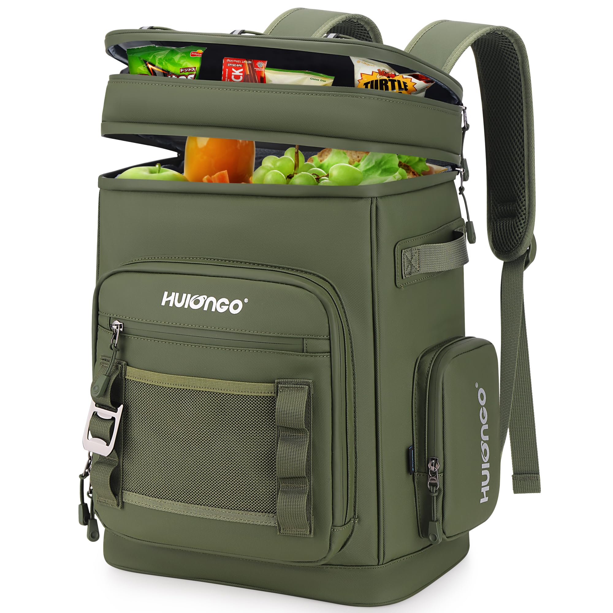 Large 30L Waterproof Insulated Cooler Backpack for Men & Women - Leak Proof Picnic, Camping, Beach, Fishing & Travel Backpack - Holds Up to 48 Cans - Perfect for Outdoor Adventures, Tailgating & Road Trips