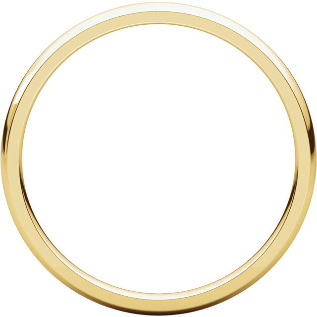 14K Gold 2mm Comfort Fit Men's Wedding Band Ring - Lightweight & Durable for Everyday Wear, Anniversary & Engagement Gifts