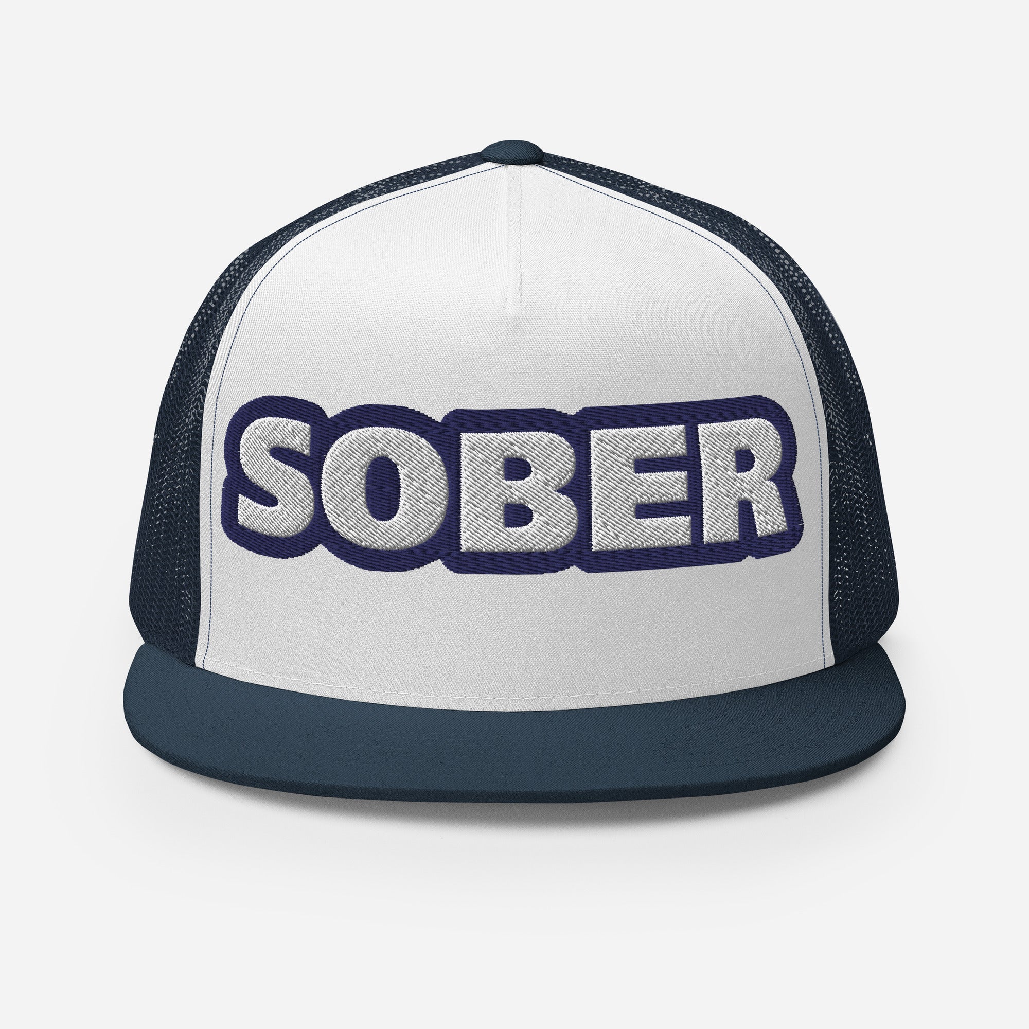 Clarity Classic Trucker Cap - Bold Sobriety Statement Hat for Men & Women | Perfect for Recovery Meetings, Outdoor Activities & Everyday Wear