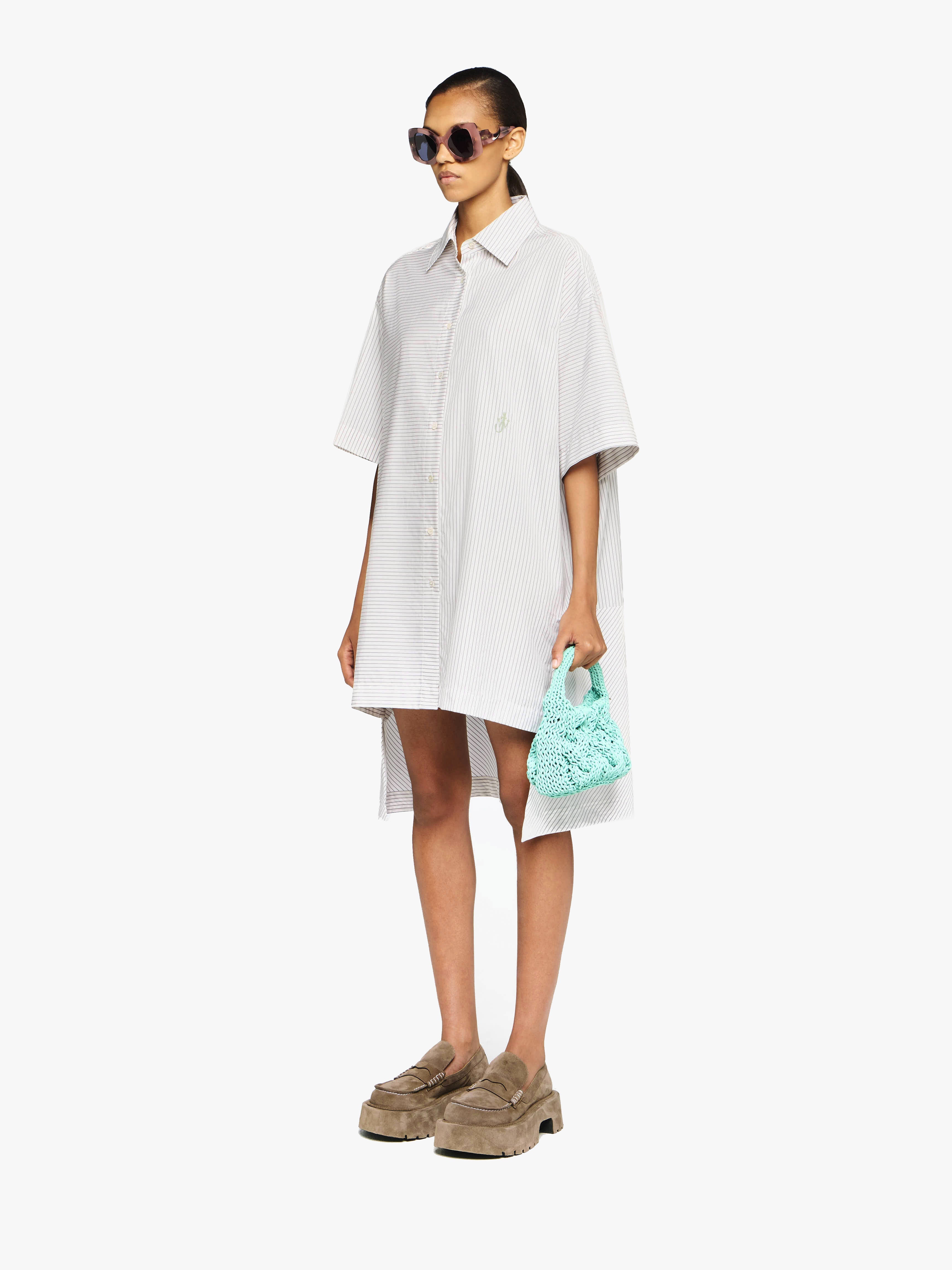 Stylish Stepped Hem Shirt Dress for Women - Trendy Casual & Office Wear - Perfect for Work, Dates & Everyday Outfits