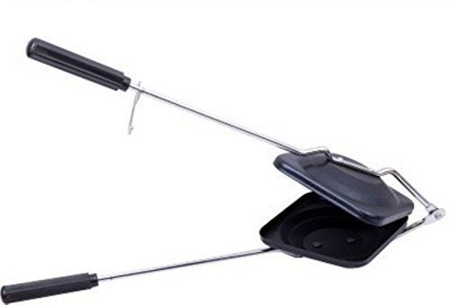 Portable Sandwich Maker & Hand Toaster - Electric Grill for Perfect Paninis, Grilled Cheese & Breakfast Sandwiches - Ideal for Camping, Dorms & Quick Home Meals