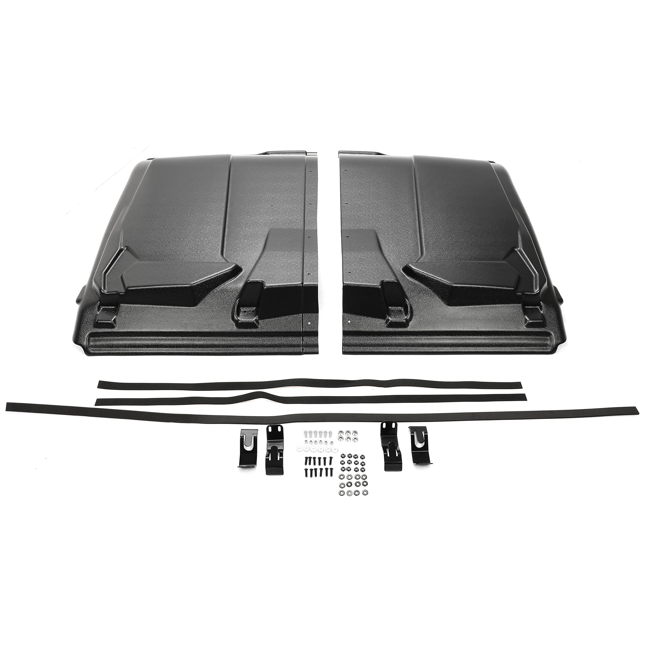 KUAFU Hard Top Roof for 2019-2023 Arctic Cat Prowler Pro, Tracker Off Road 800SX, Cushman Hauler 4x4 & Caterpillar CUV82/102D - 2-Piece Ceiling Roof Cover for UTV Protection & All-Weather Driving
