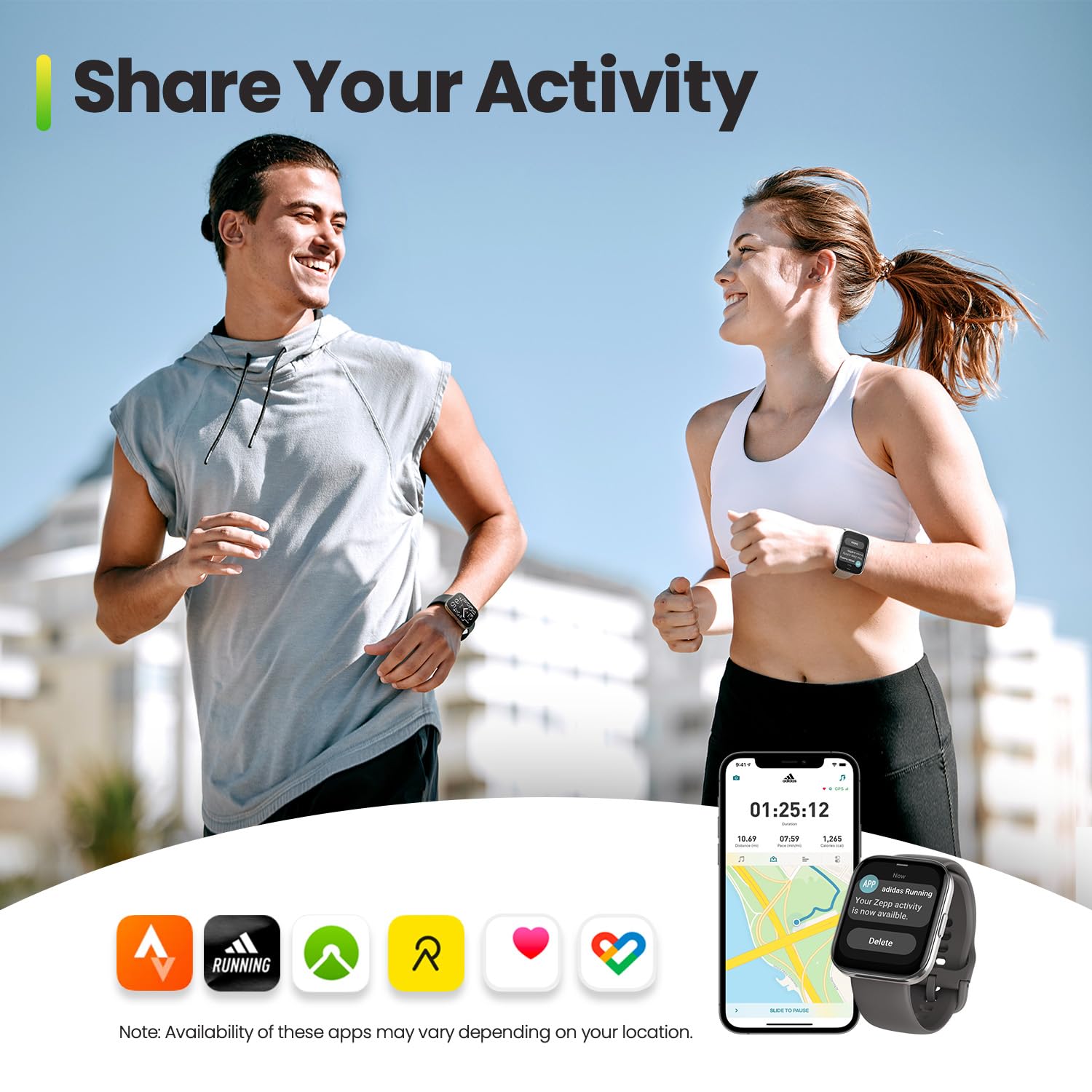 Amazfit Bip 5 Unity Smart Watch for Men & Women - 46mm Large Screen, 11-Day Battery Life, 120+ Sports Modes Fitness Tracker with Heart Rate & Sleep Monitor - Compatible with Android & iPhone (Gray) - Perfect for Running, Swimming & Daily Health Tracking
