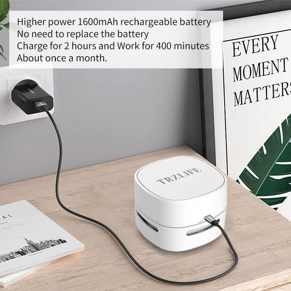 Upgraded Mini Desk Vacuum Cleaner for Tiny Items & Crumbs - Perfect for Desktop, Countertop & Easter Gifts