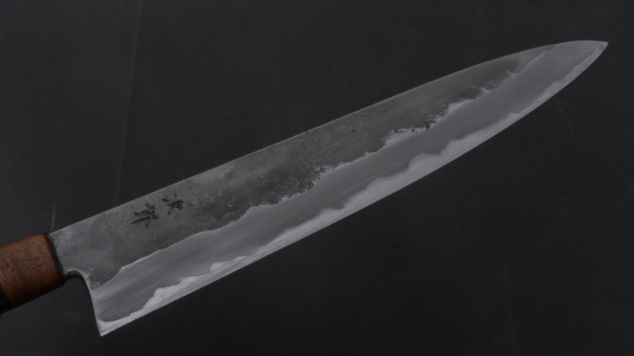 Premium Jiro Tsuchime Handcrafted Gyuto Japanese Chef Knife 240mm with Exotic Tagayasan Wood Handle - Perfect for Professional Chefs & Home Cooking Enthusiasts