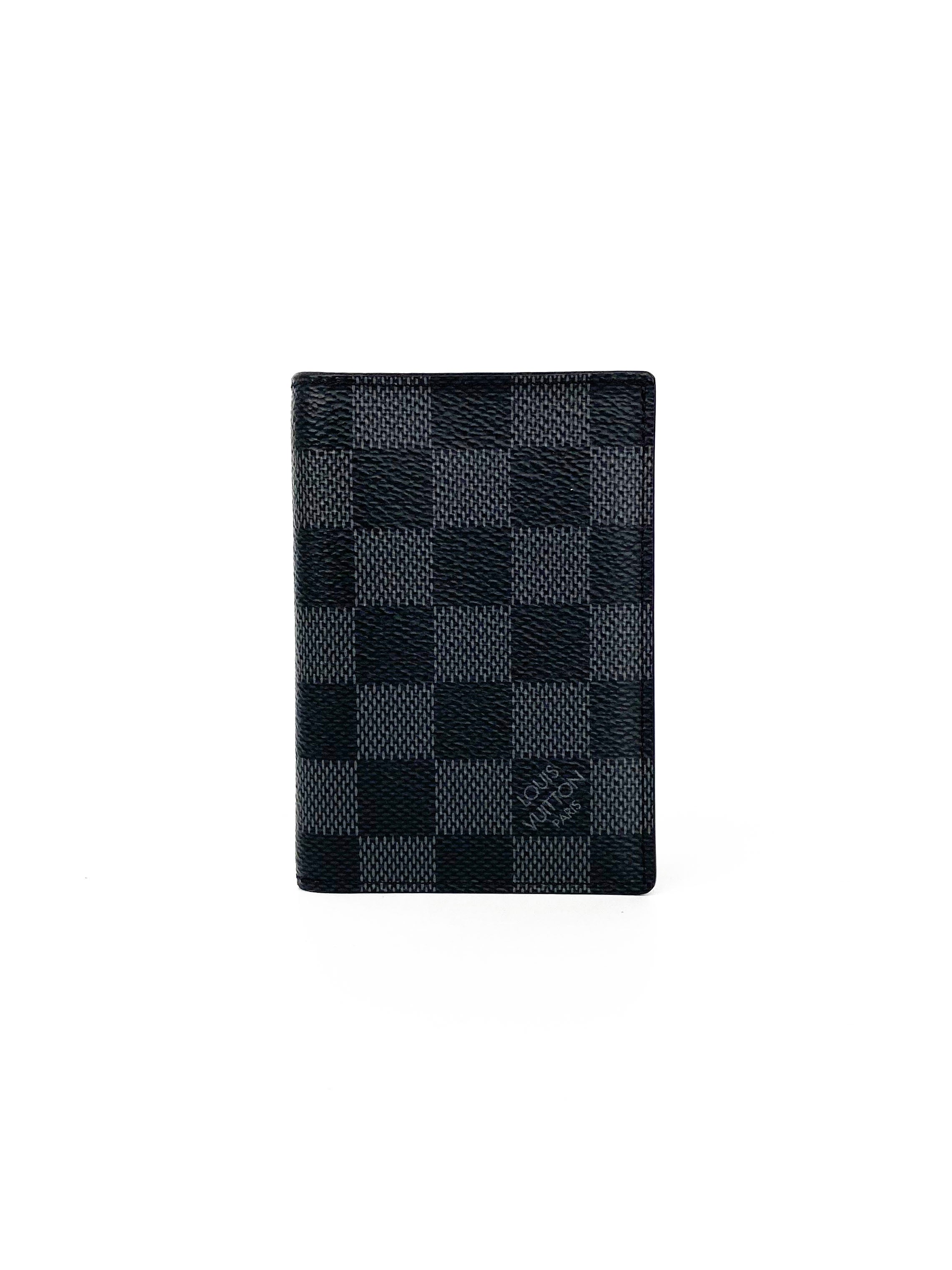 Louis Vuitton Damier Graphite Men's Wallet - Slim Bifold Pocket Organizer for Credit Cards & Cash | Perfect for Business, Travel & Everyday Use