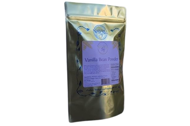 Organic Vanilla Bean Powder - Premium Raw Madagascar Bourbon Vanilla for Baking, Coffee & Desserts - 1 oz (28g) - Non-GMO, Gluten-Free, Vegan-Friendly
