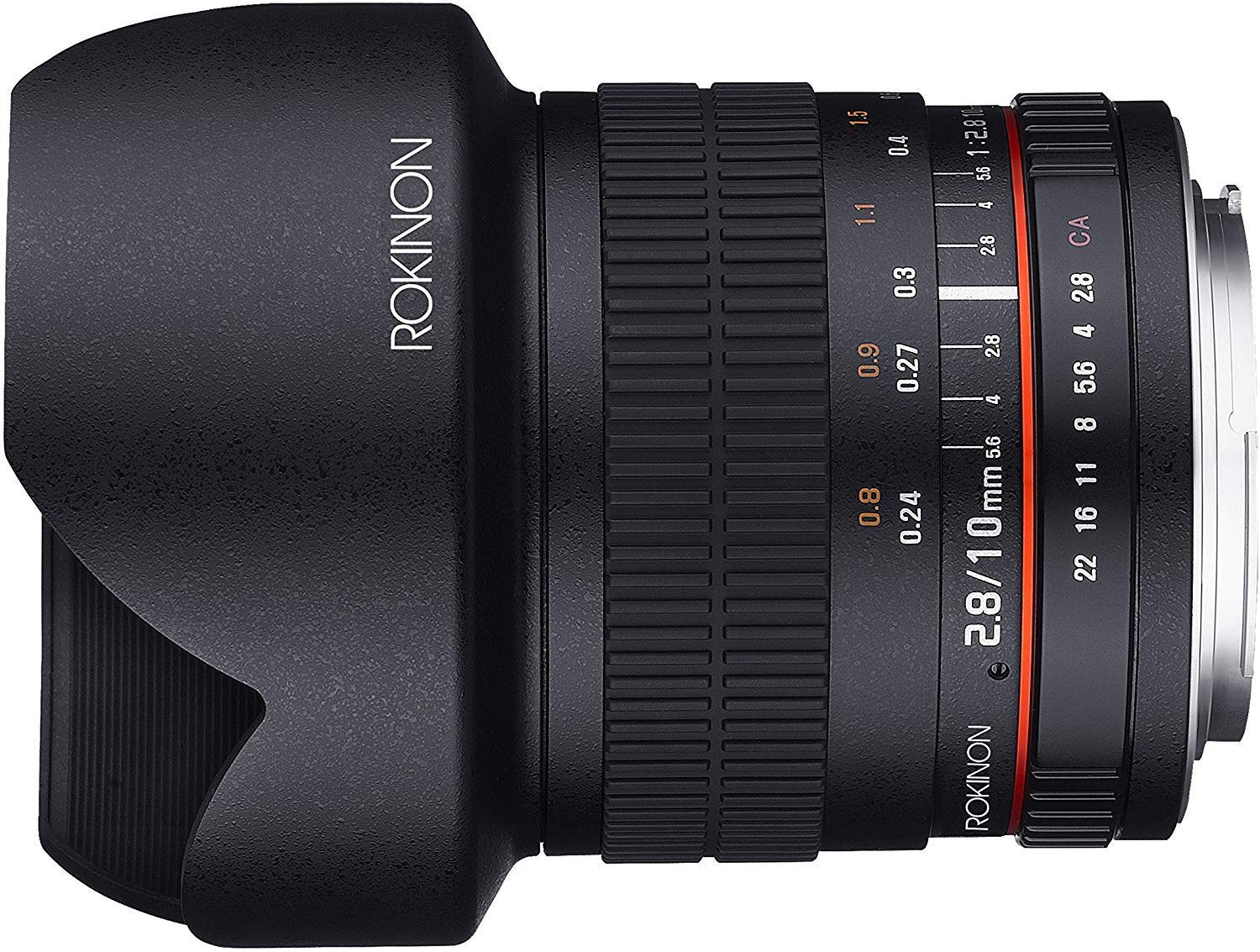 Rokinon 10mm f/2.8 ED AS NCS CS Ultra Wide Angle Lens for Nikon F Mount DSLR Cameras - with Lens Hood & Cleaning Kit | Perfect for Landscape, Architecture & Interior Photography