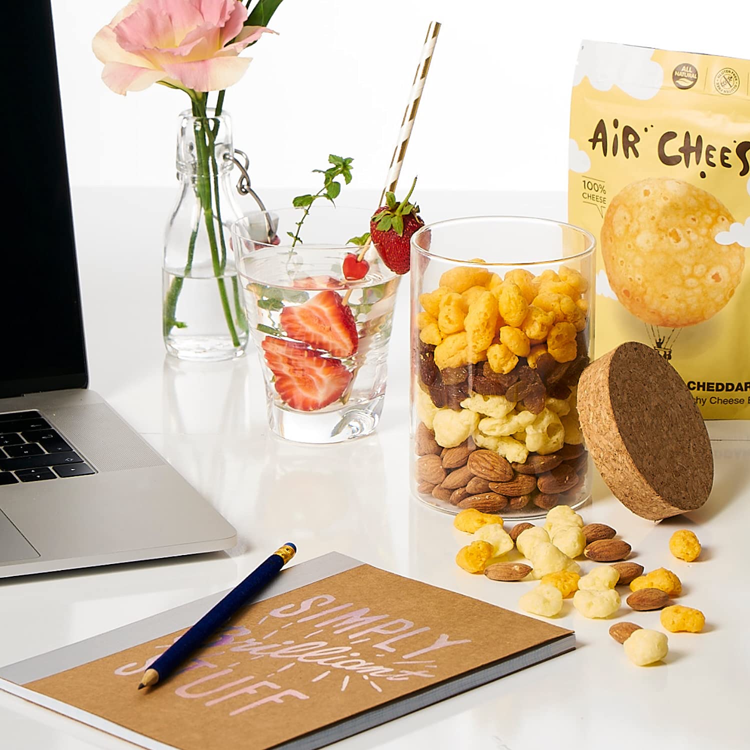 Low Carb Keto Protein Puffs - 16g Protein Per Serving | Gluten Free Cheese Snack Pack | No Artificial Flavors (Cheddar & Gouda, 8 x 1.42oz) - Perfect for Keto Diet, Weight Loss & Healthy On-the-Go Snacking