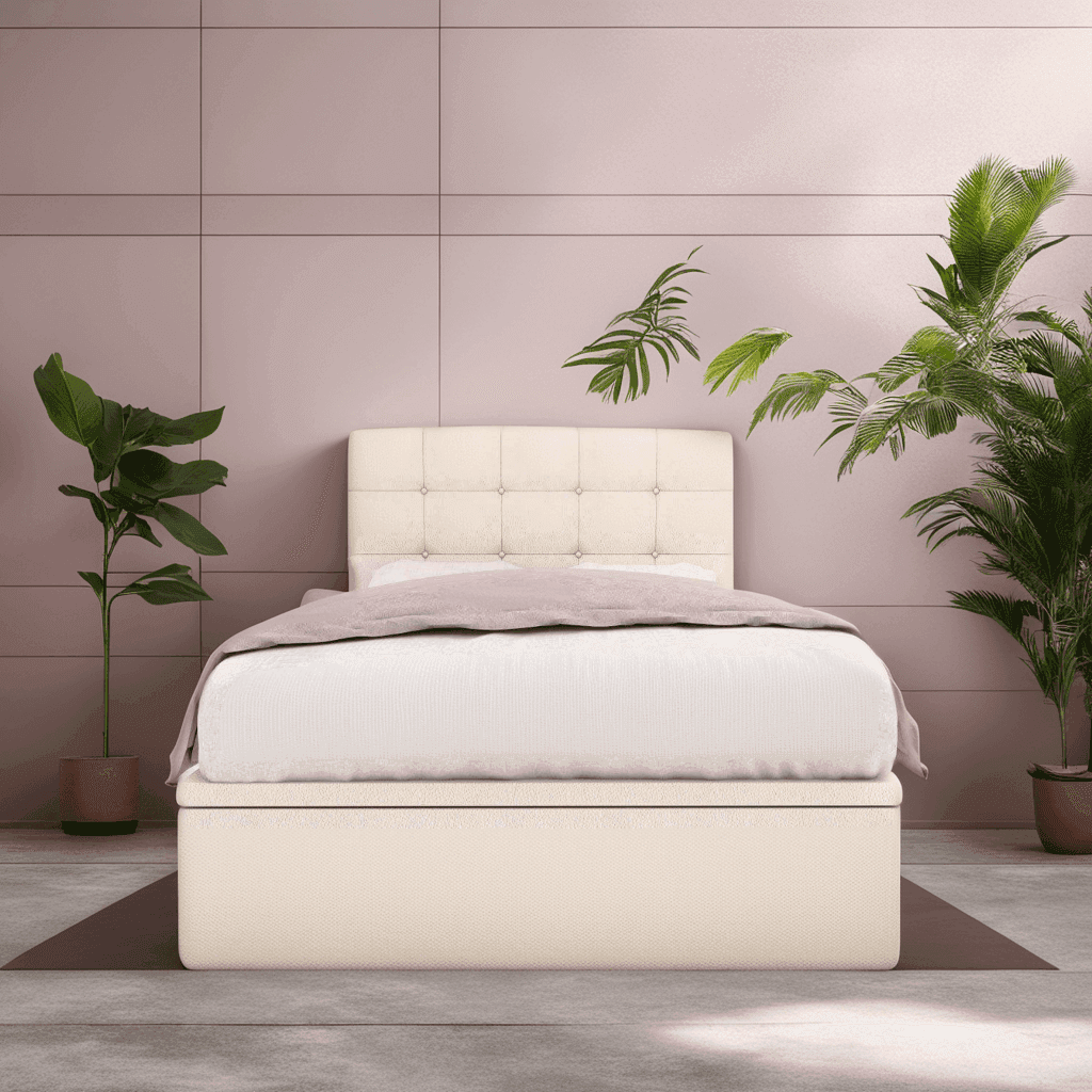 Ellie Faux Leather Upholstered Storage Bed Frame with Underbed Drawers - Queen Size Platform Bed for Small Space Bedroom, Guest Room & Apartment