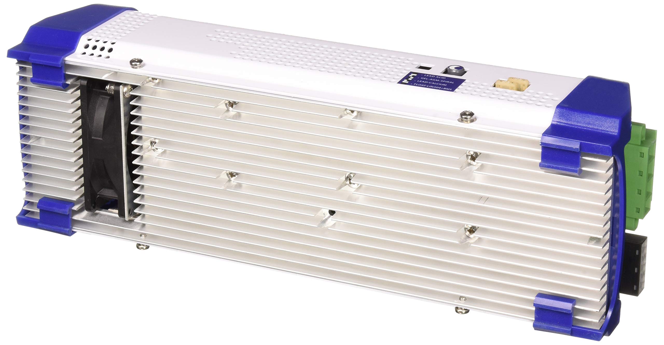 Premium 12V 40A Dolphin Battery Charger - 3 Outputs, 110/220V AC Input - Fast Charging for Marine, RV & Automotive Batteries - Ideal for Boats, Camping & Emergency Power Backup