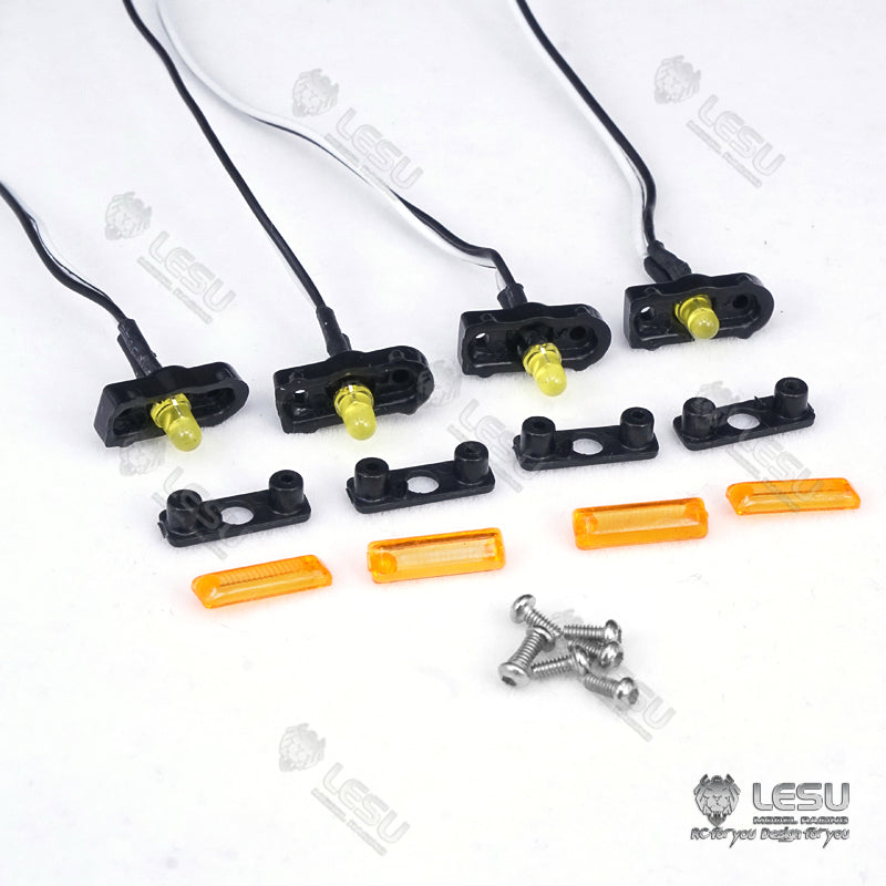 LESU LED Spot Light Roof Rotating Lamp for Tamiya 1/14 RC Tractor Truck - DIY Accessory with Optional Versions - Perfect for RC Car Customization & Night Racing Scenes
