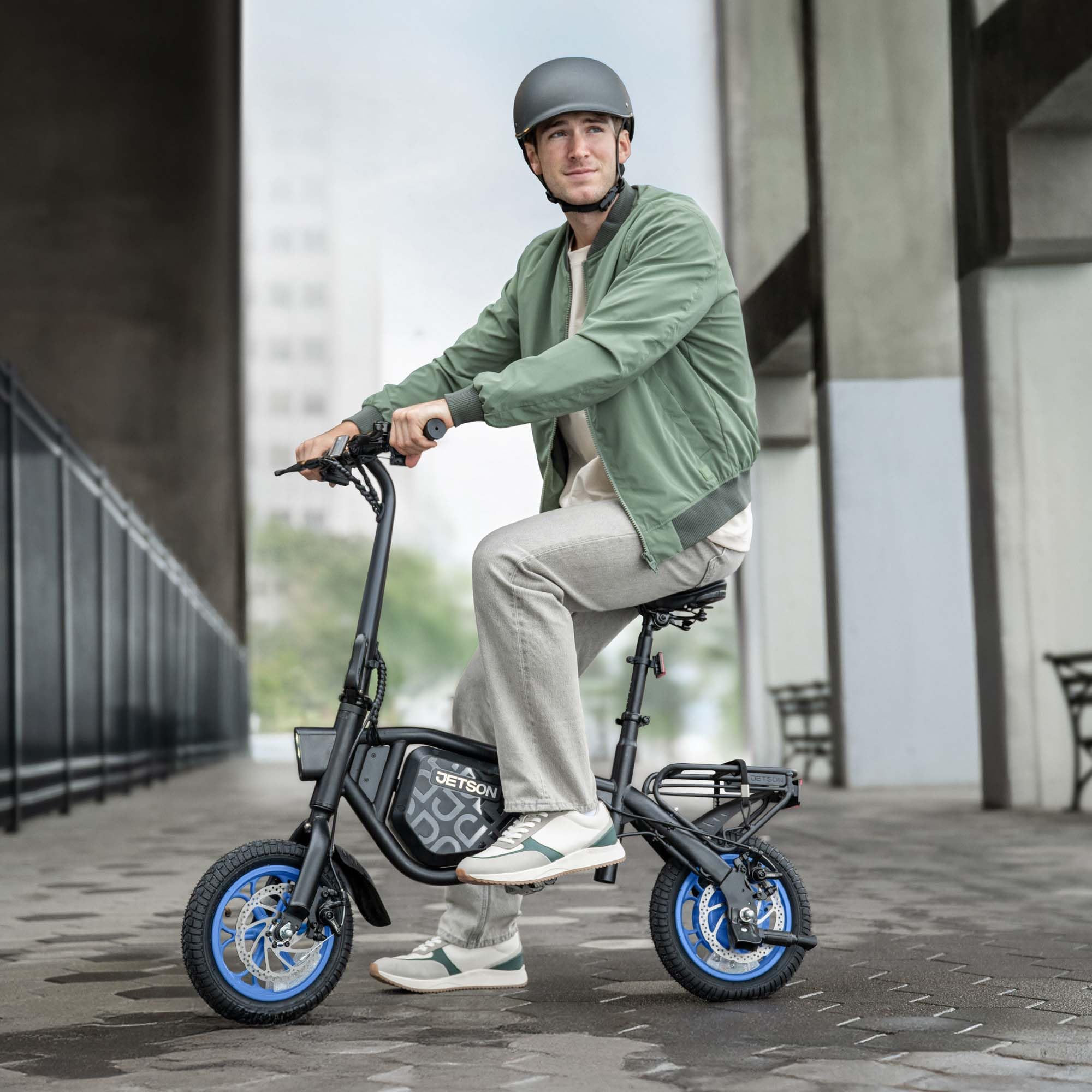 Jetson Bolt Folding Electric Bike for Adults & Teens - Portable, Lightweight, 15.5 MPH Max Speed - Perfect for Commuting, Campus Travel & Urban Adventures