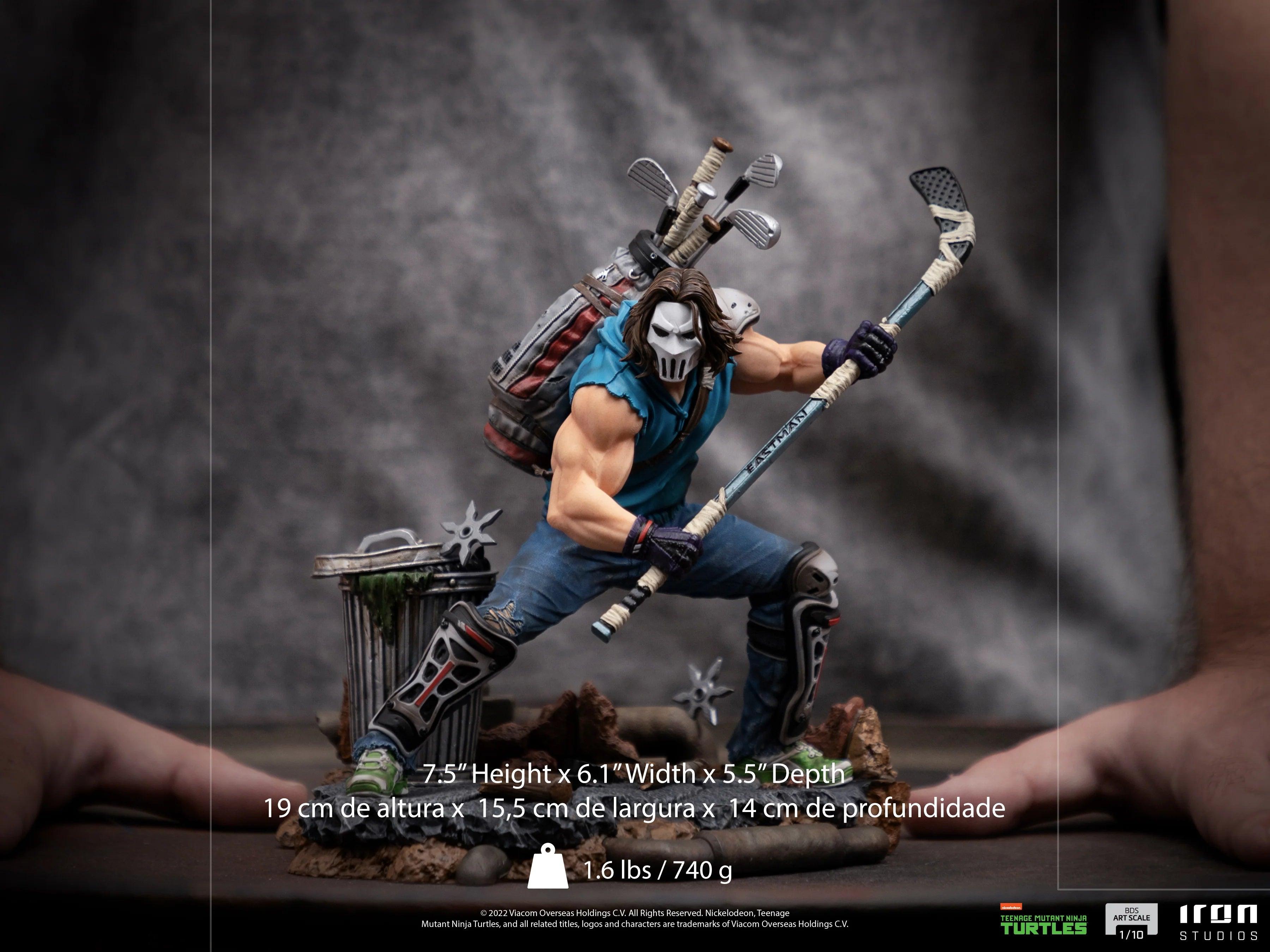 Iron Studios Teenage Mutant Ninja Turtles Casey Jones BDS Art Scale 1/10 Statue - Collectible Action Figure for TMNT Fans, Home Decor & Gift for Comic Book Lovers