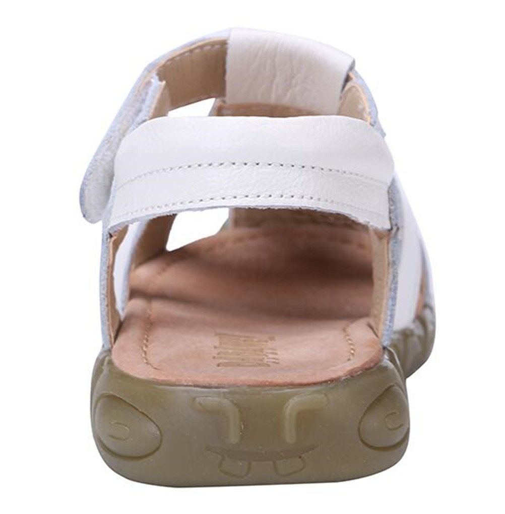 **DADAWEN Kids' Leather Closed-Toe Sport Sandals for Boys & Girls – Toddler, Little Kid & Big Kid Sizes – Perfect for Outdoor Play, Beach & Summer Adventures**