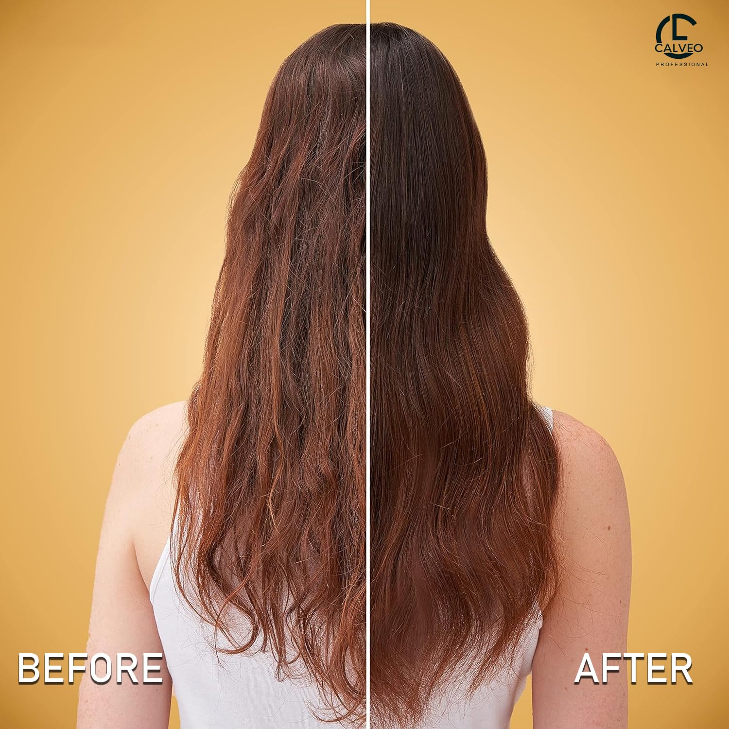 CALVEO® Honey & Oats Hair Mask for Dry Damaged Hair - Deep Hydrating Treatment with Protein, Vitamins & pH Balance Technology | Repairs, Strengthens & Smooths Hair | 300ml | Perfect for Post-Color, Heat Styling & Winter Hair Care