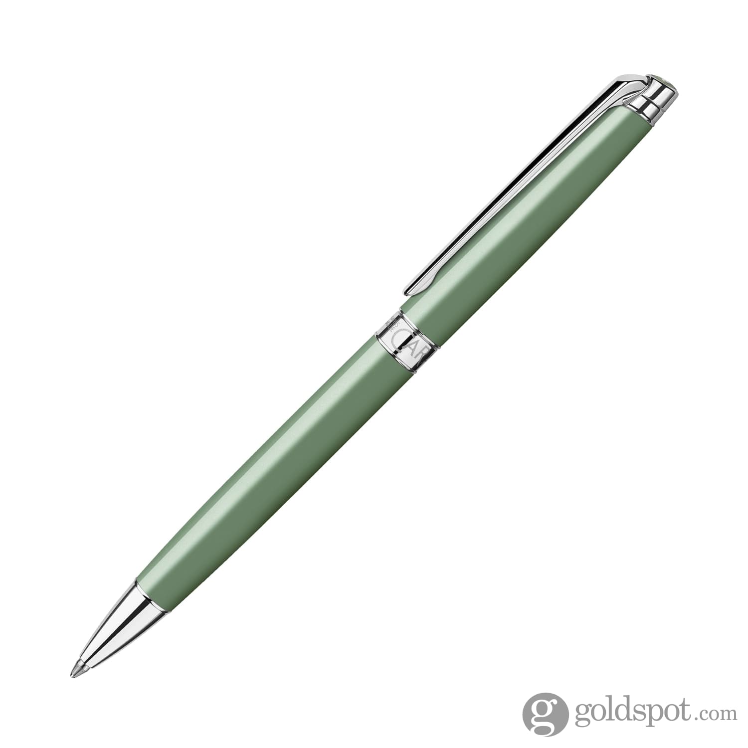 Premium Caran d'Ache Léman Slim Ballpoint Pen - Vert de Gris Color - Luxury Writing Instrument for Professionals & Gifts - Perfect for Office, Business Meetings & Elegant Note-Taking