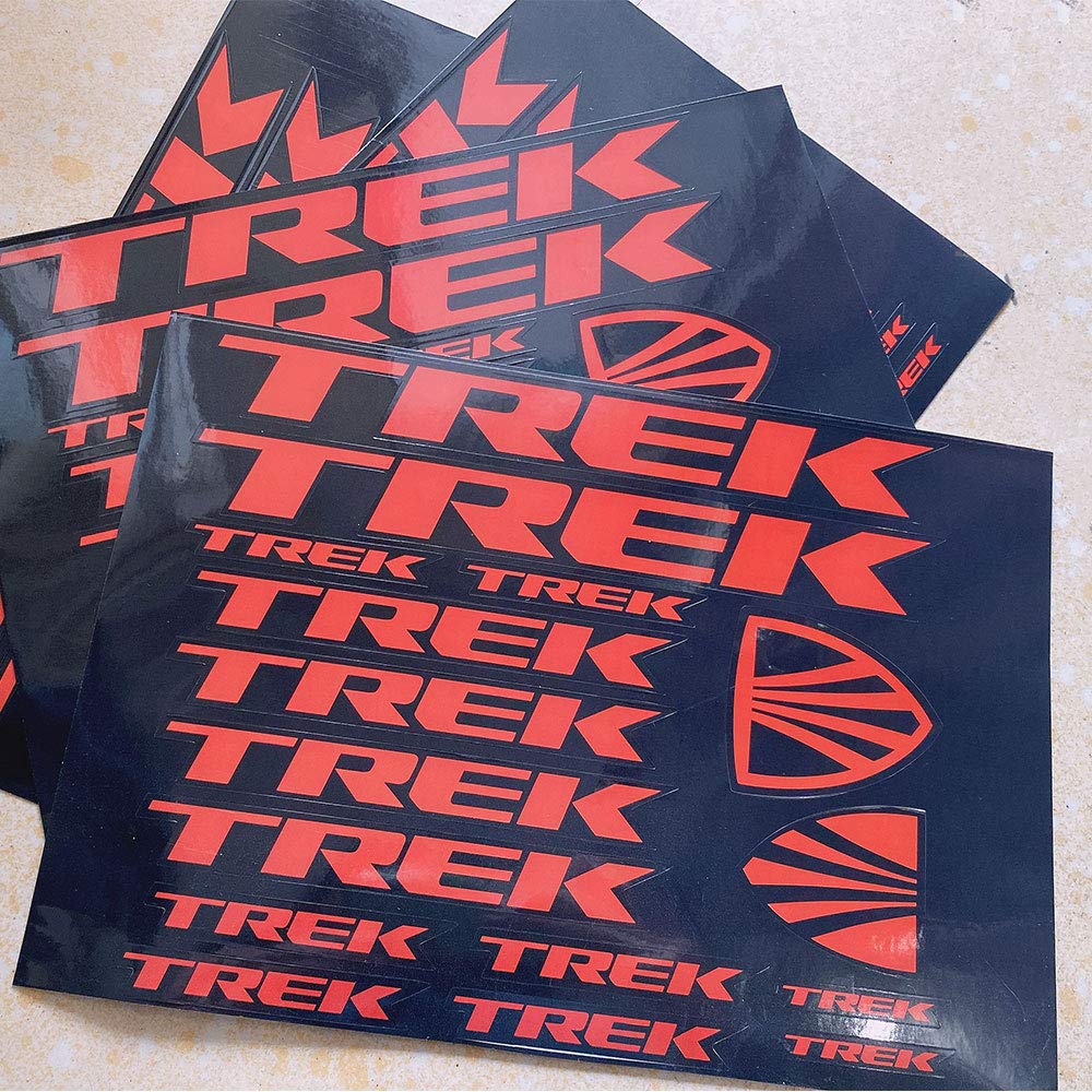 Trek Kit 1 - Premium PVC Stickers for Road Bikes & Mountain Bikes | Durable MTB Bicycle Decals for Cycling Enthusiasts | Perfect for Helmets, Frames & Water Bottles