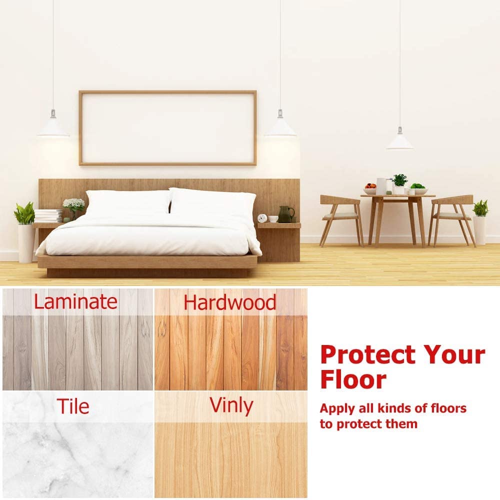 Yelanon 18-Piece Non-Slip Furniture Pads for Hardwood Floors - 3