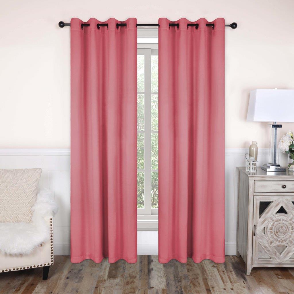 Blackout Curtains with Grommet Top - Solid Classic Modern Window Treatment for Bedroom & Living Room - Noise Reducing & Energy Saving