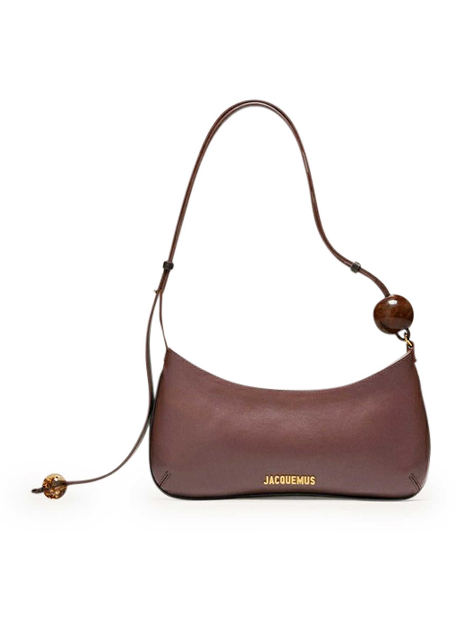 Jacquemus Le Bisou Perle Brown Crossbody Bag - 231Ba0573000 855 Medium Brown | Elegant & Stylish for Parties, Dates, and Evening Events