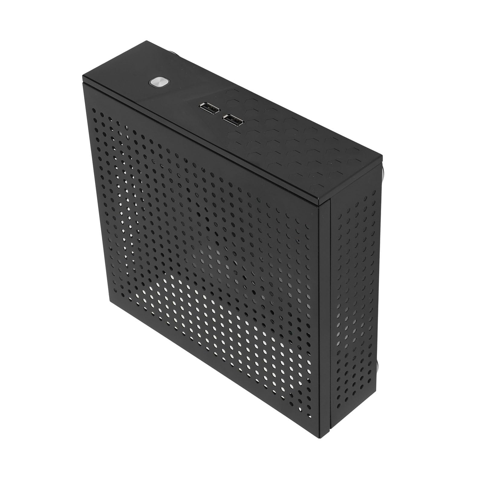 Leapiture Compact Mini HTPC Computer Case - High Heat Dissipation Desktop PC Case for Home Theater & Gaming (Black) | Perfect for Home Office, Media Center & Small Space Setups