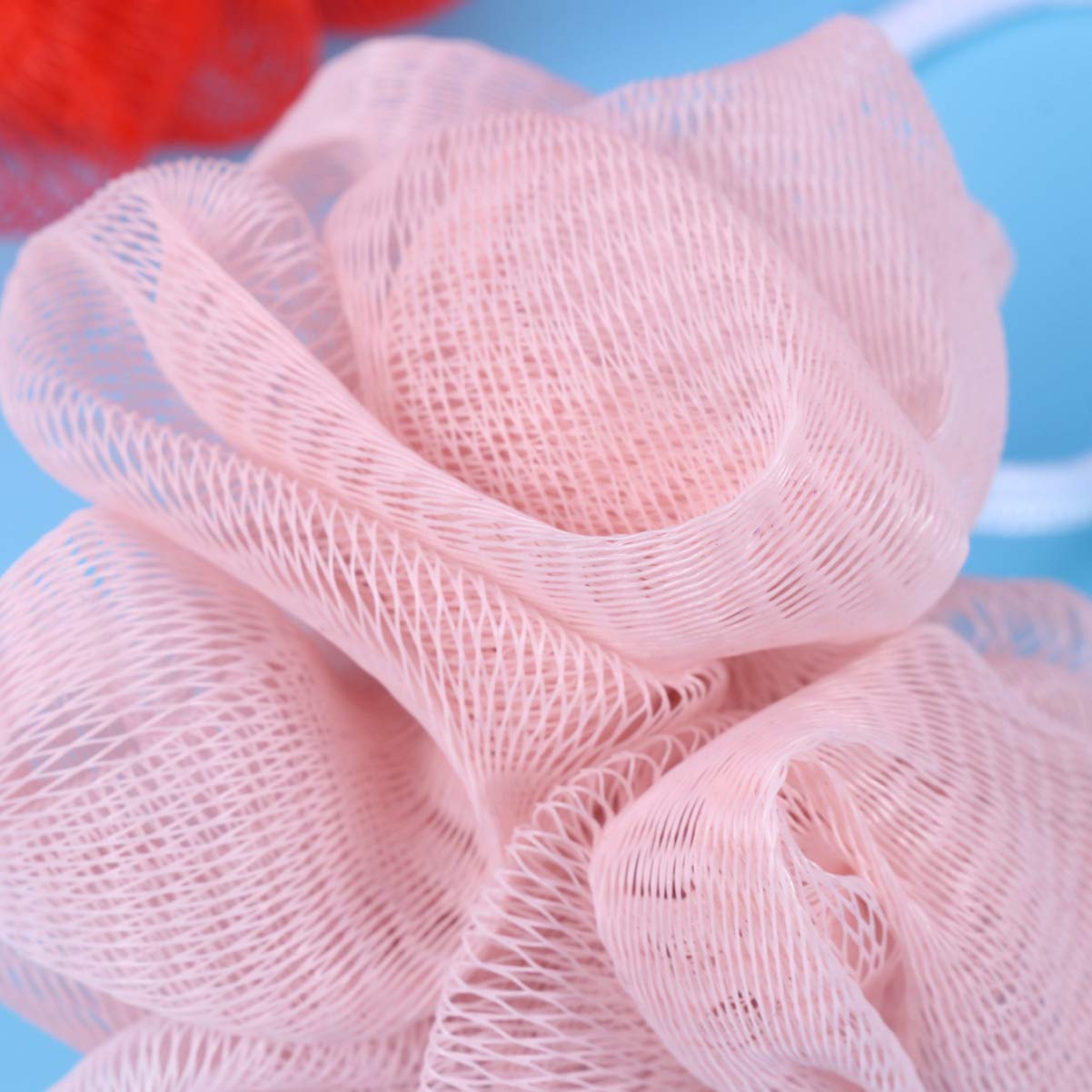 10-Pack Mesh Bath Sponges & Shower Puff Balls - Exfoliating Body Scrubber for Gentle Skin Cleansing - Perfect for Spa, Bath & Shower Relaxation