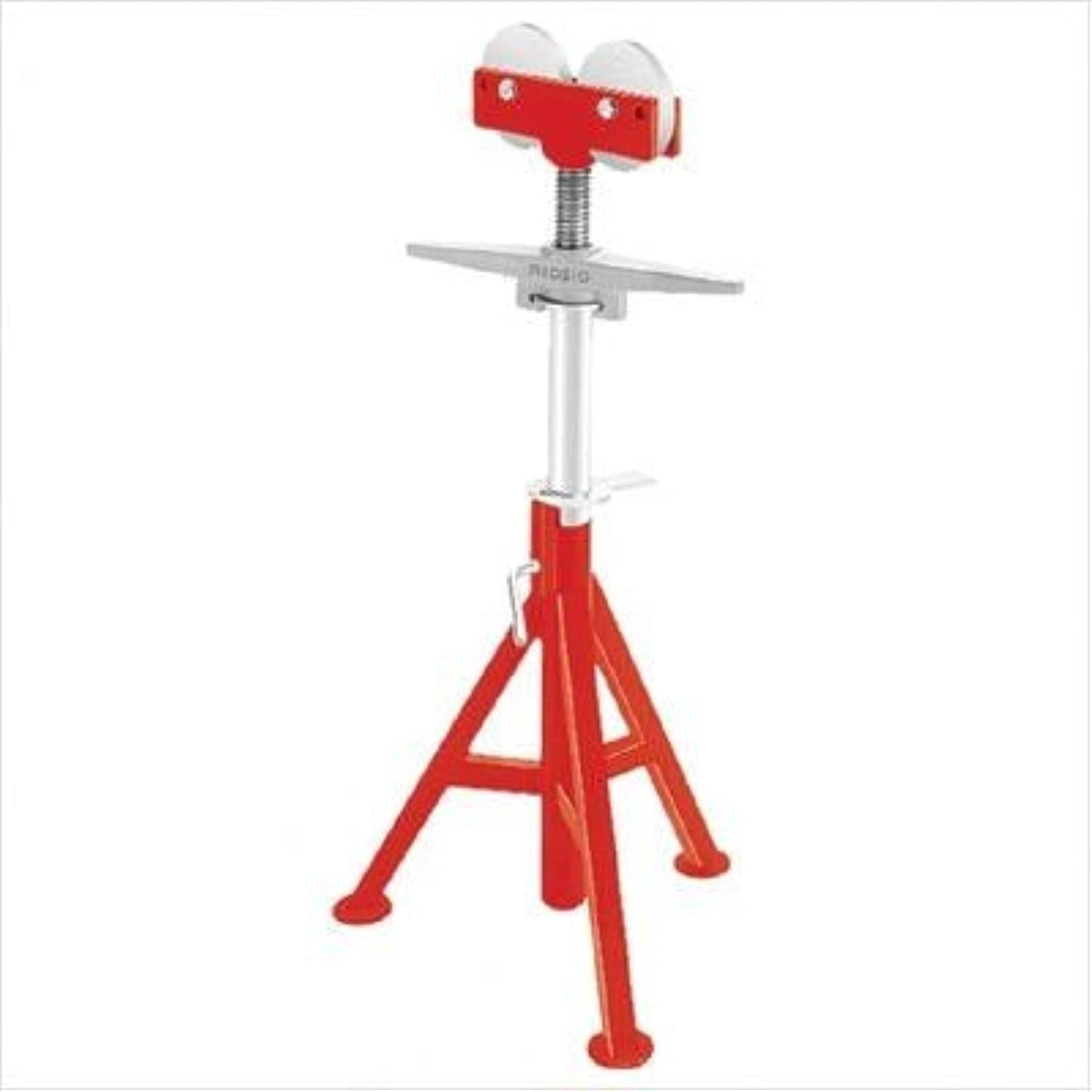 RIDGID 56682 Heavy-Duty Conveyor High Head Pipe Stand for Plumbing & Construction - Perfect for Pipe Support, Drain Cleaning, and Sewer Line Maintenance