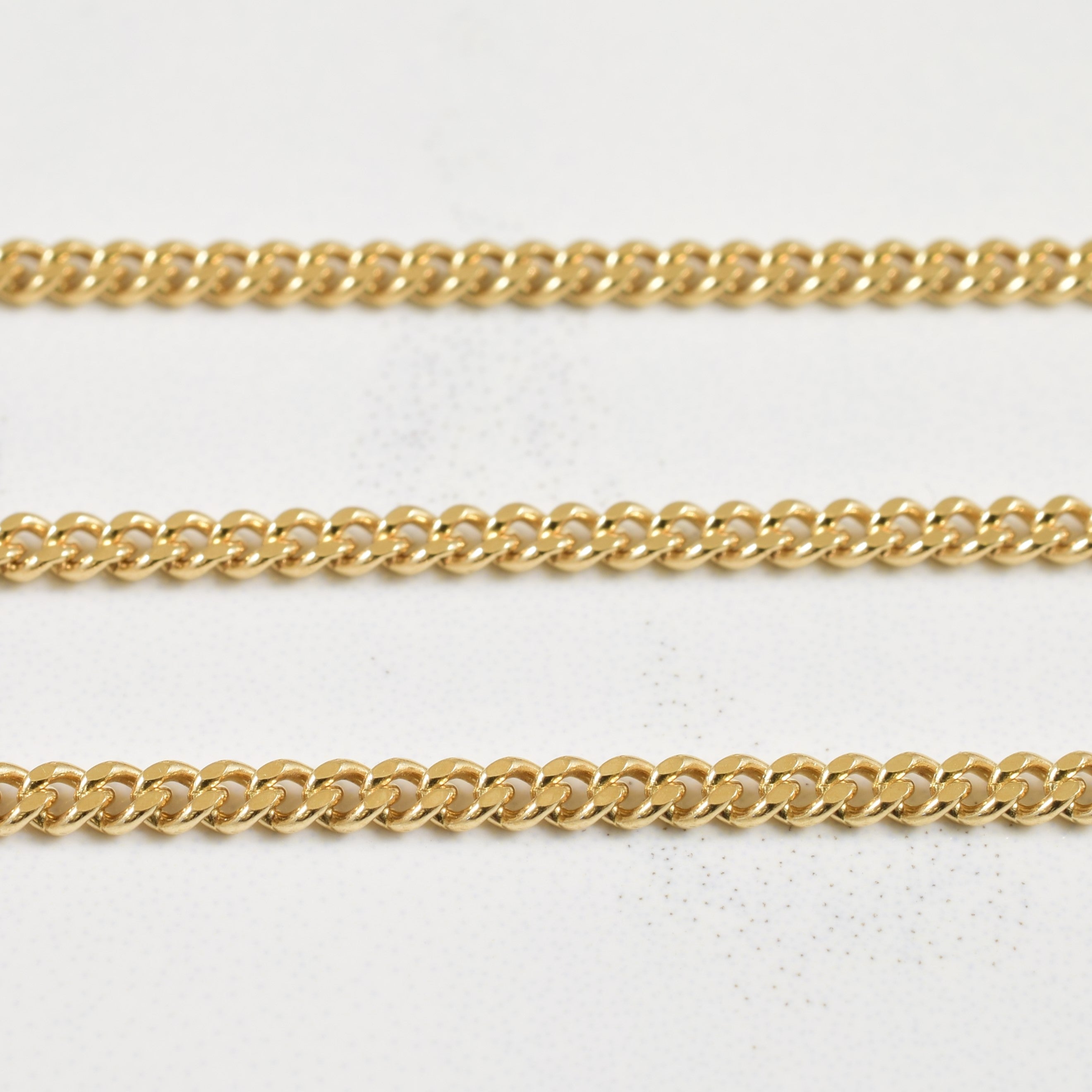 10K Yellow Gold Curb Chain Necklace 26 Inch - Classic Dainty Layering Jewelry for Women, Perfect for Everyday Wear & Gift Giving