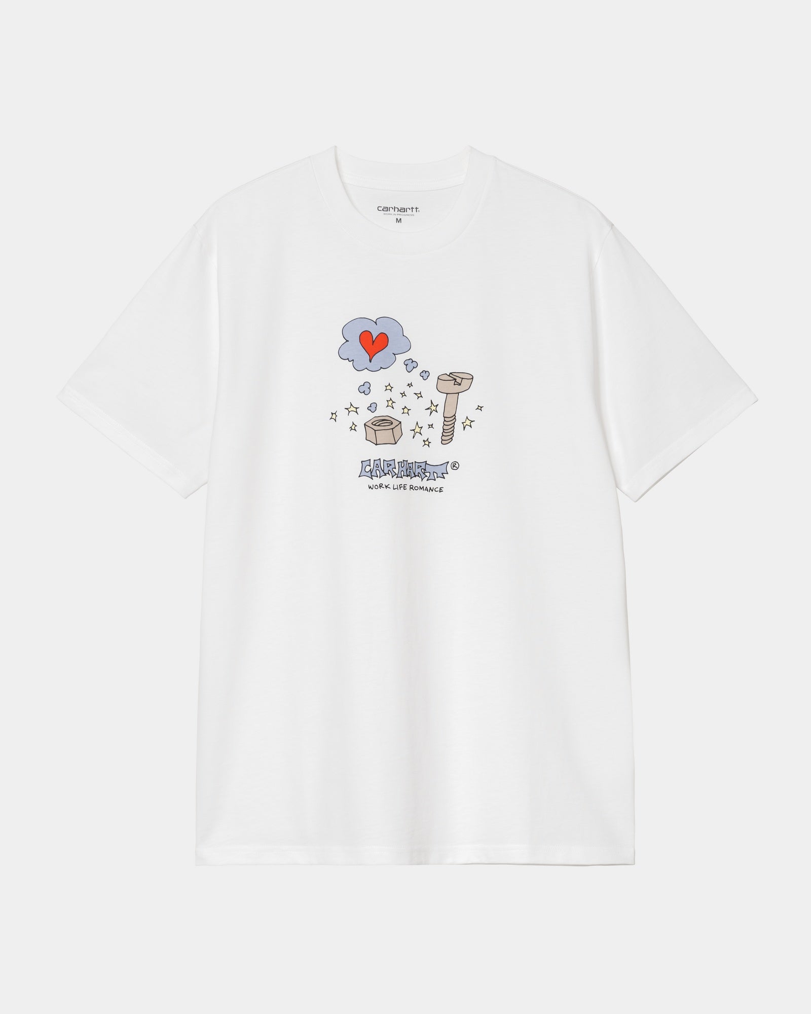 Work Life Romance T-Shirt | White Cotton Casual Tee for Women & Men | Perfect for Date Nights, Office Wear & Everyday Outfits