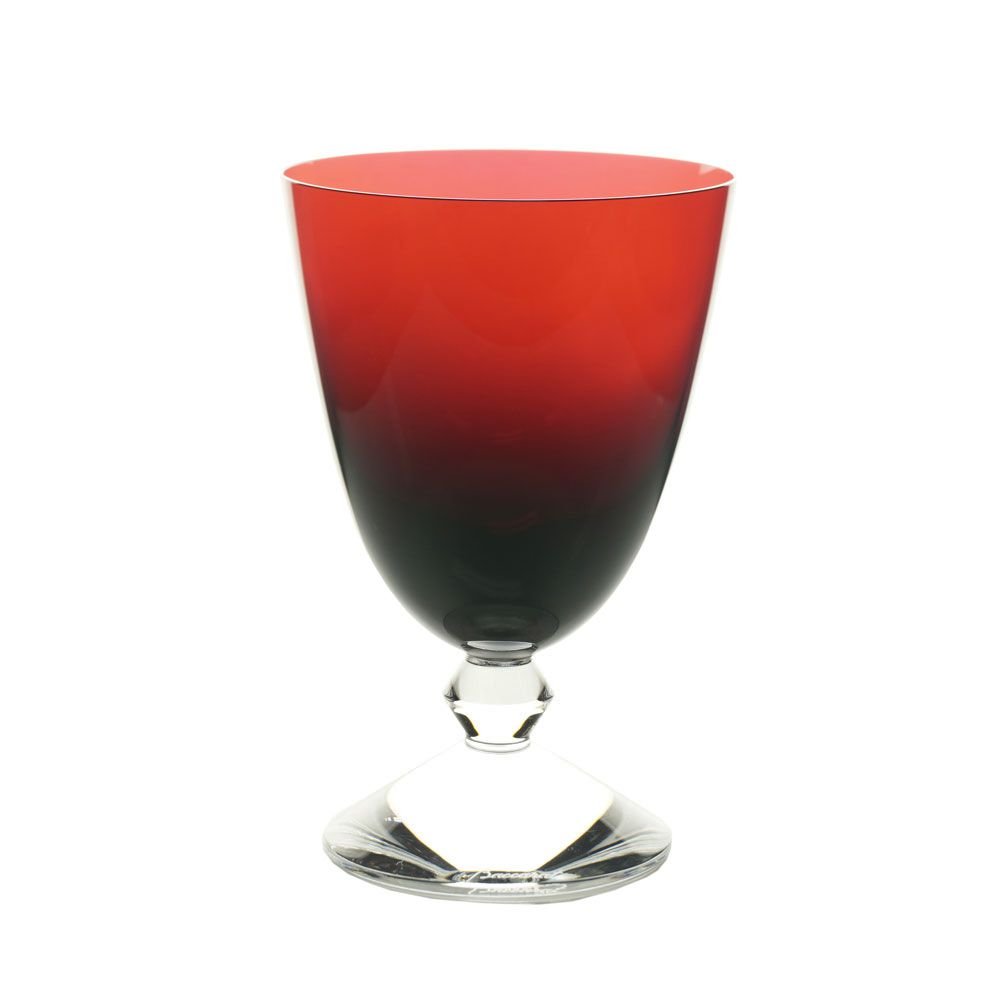 Baccarat Vega Small Ruby Red Water Glass - Elegant Crystal Drinking Glass for Wine, Cocktails & Home Decor - Perfect for Dining, Gifting & Luxury Entertaining