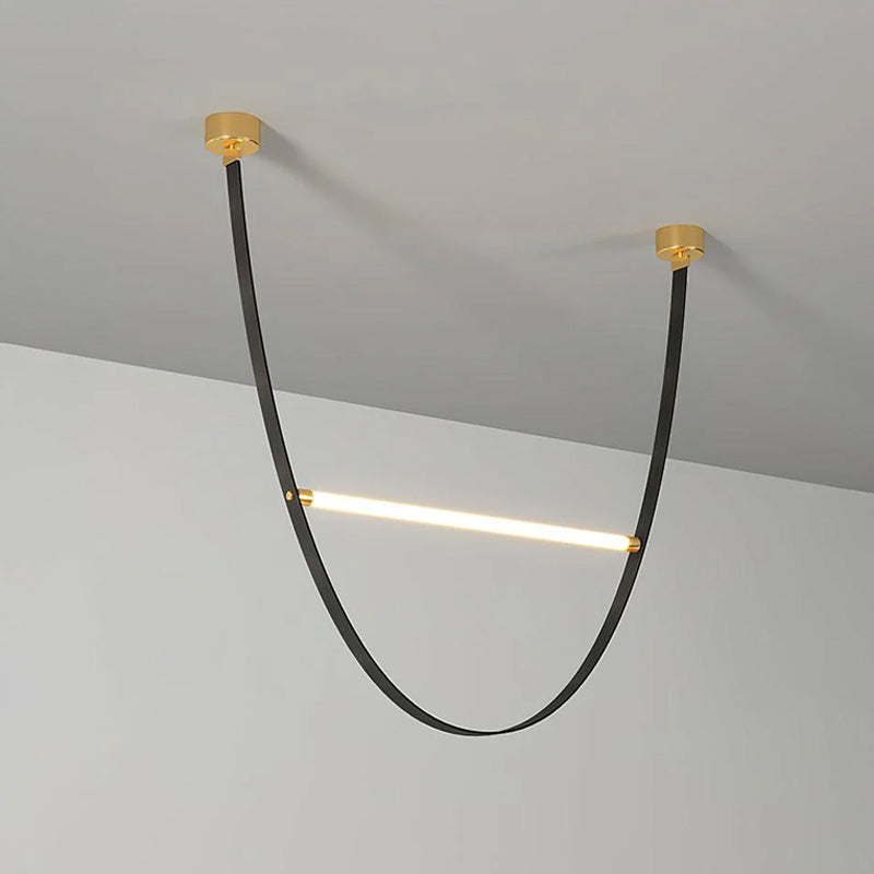 Handmade Art Belt Pendant Lamp - Bohemian Style Hanging Light Fixture for Living Room, Bedroom & Dining Room Decor